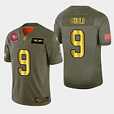 Nike 49ers 9 Robbie Gould 2019 Olive Gold Salute To Service 100th Season Limited Jersey Dyin,baseball caps,new era cap wholesale,wholesale hats